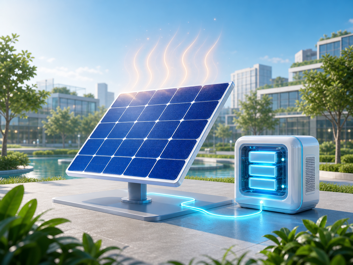 Generated energy harvesting and management illustration based on the reference concept