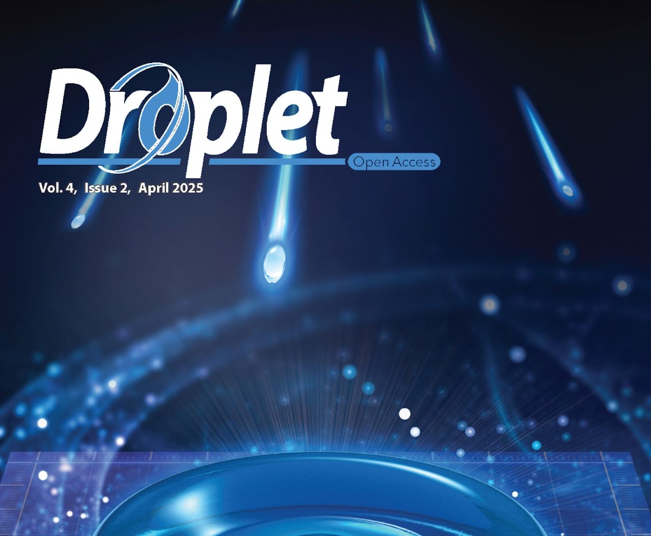 Cover image for droplet impact deformation study
